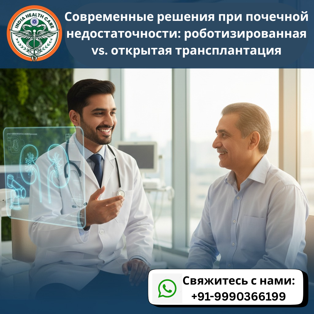 Современные решения при почечной недостаточности: Роботизированная и открытая трансплантация